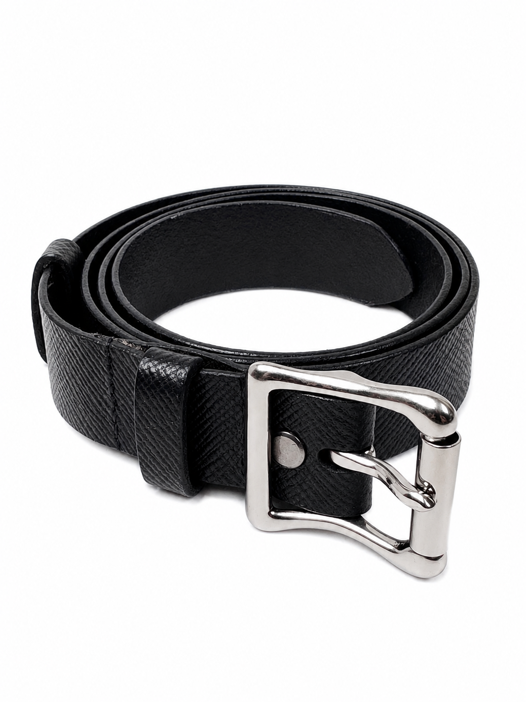 Women's Onyx Leather Belt — Black · Hand-dyed vegetable-tanned leather