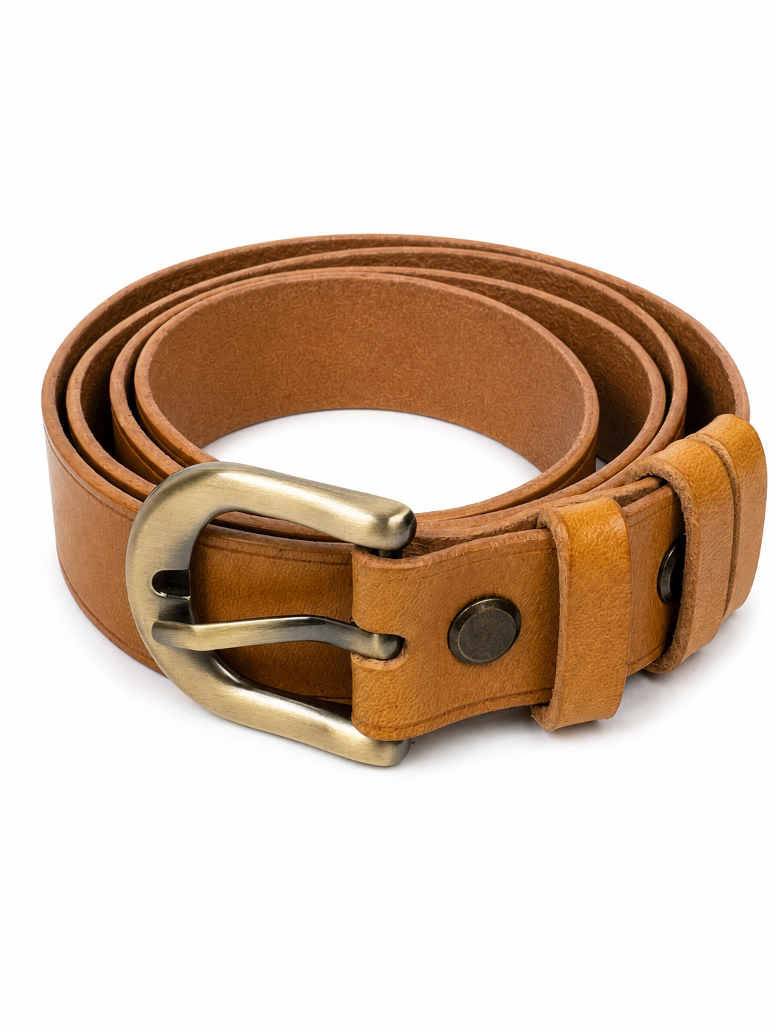 Women's Amber Leather Belt — Yellow · Italian Buttero