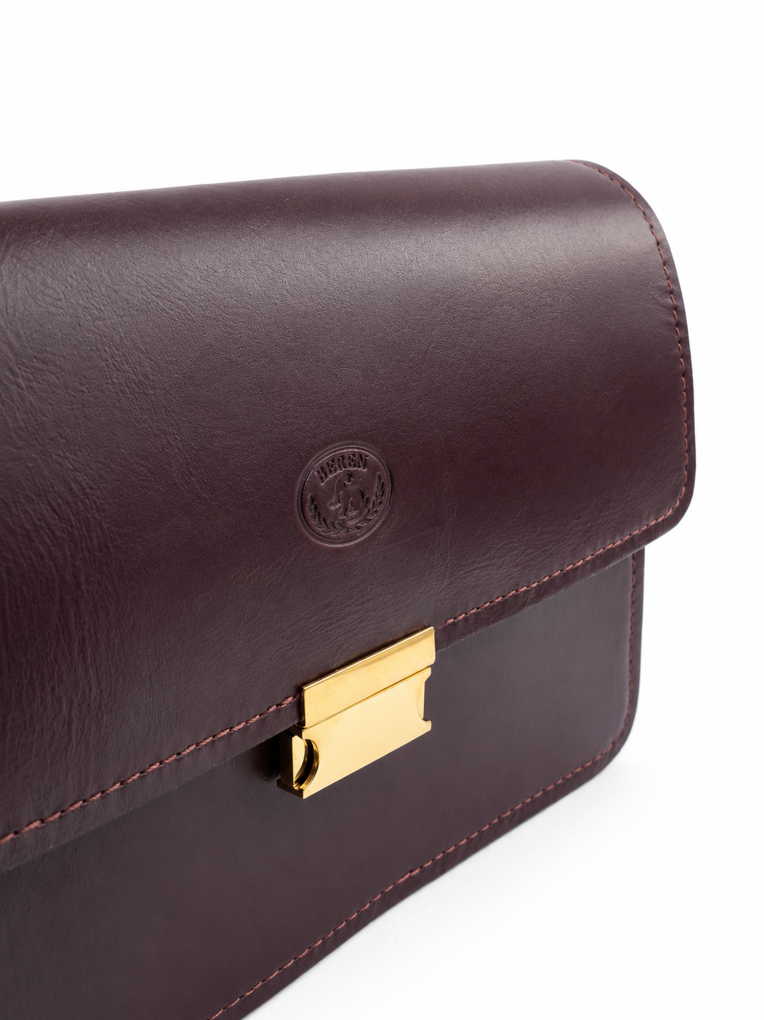 Burgundy Horween Leather Crossbody Bag