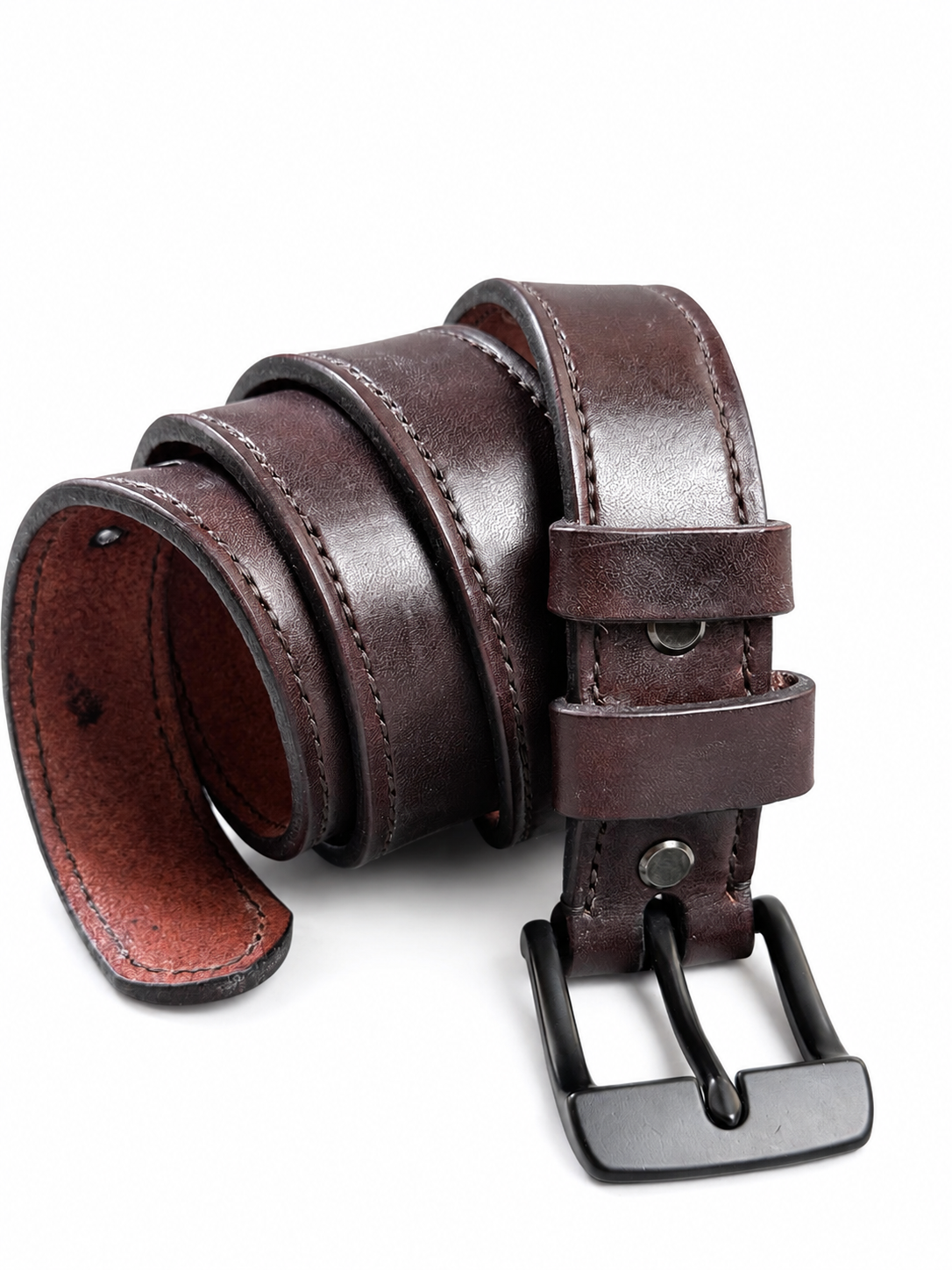Men’s Hand-Stitched Wickett & Craig Traditional Harness Leather Belt