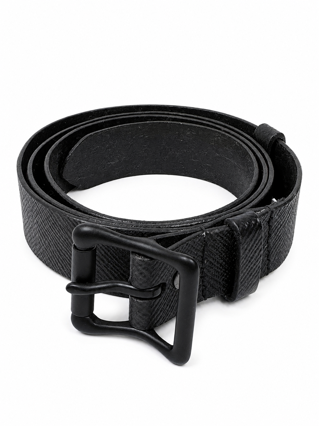 Women's Onyx Leather Belt — Black · Hand-dyed vegetable-tanned leather